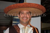 MEXICO, Mariachi (portrait) wearing a sombrero, MEX758JPL