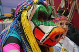 MEXICO, Nayarit, costumed dancer in festival, MEX706JPL