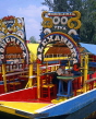 MEXICO, Xochimilco, Floating Gardens, colourful tour boat, MEX544JPL