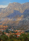 MONTENERGO, Kotor, town view and mountains, MON53JPL