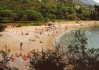 MONTENERGO, Milocer, beach and sunbathers, MON39JPL