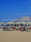 MOROCCO, Agadir, beach, sunshades and sunbathers, MOR257JPL