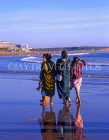 MOROCCO, Agadir, beach and Moroccan people paddling, MOR292JPL