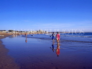 MOROCCO, Agadir, beach and people paddling, MOR286JPL