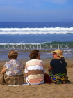 MOROCCO, Agadir, beach and three tourists, MOR273JPL