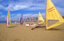 MOROCCO, Agadir, beach and windsurf sails, MOR225JPL