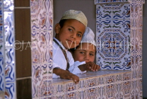 MOROCCO, Agadir, two young boys, posing, MOR442JPL