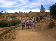 MOROCCO, Atlas Mountains, Imouzzer, tourists Mule Trekking, MOR392JPLA