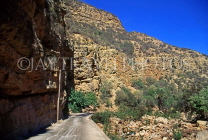 MOROCCO, Atlas Mountains, road cutting through it, MOR58JPL