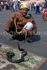 MOROCCO, Marrakesh, Djmaa el Fna Square, Snake charmer, MOR101JPL