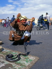 MOROCCO, Marrakesh, Djmaa el Fna Square, Snake charmer, MOR341JPL