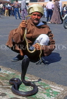 MOROCCO, Marrakesh, Djmaa el Fna Square, snake charmer, MOR102JPL