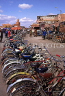 MOROCCO, Marrakesh, Medina (old town) bicycle park, MOR235JPL