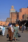 MOROCCO, Marrakesh, Medina (old town) street and people, MOR150JPL