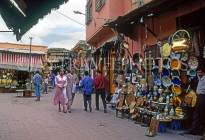MOROCCO, Marrakesh, Medina (old town) street and souk, MOR112JPL