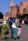 MOROCCO, Marrakesh, Medina (old town) street scene, MOR145JPL