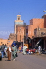 MOROCCO, Marrakesh, Medina (old town) street scene, MOR149JPL