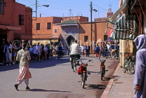 MOROCCO, Marrakesh, Medina (old town) street scene, MOR154JPL