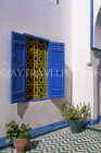 MOROCCO, Marrakesh, Royal Palace (Bahia), courtyard window, MOR162JPL