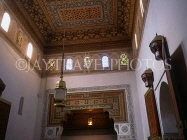 MOROCCO, Marrakesh, Royal palace (Bahia), rooms, cedar wood ceilings, MOR316JPL