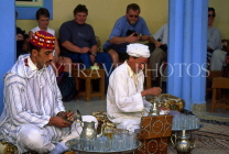MOROCCO, Rabat, men preparing typical Tea Ceremony, MOR445JPL