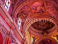 Malta, GOZO, Citadel Cathedral, elaborate interior and ceiling paintings, MLT755JPL
