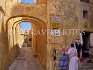 Malta, GOZO, Victoria, Citadel interior, street scene and shop, MLT635JPL