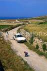 Malta, GOZO, countryside lane and car, MLT725JPL