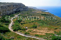 Malta, GOZO, road winding through farmed land, countryside, MLT697JPL