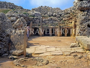 Malta, GOZO, ruins of Ggantija Temples, Altar niches, South Temple, MLT537JPL