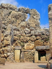 Malta, GOZO, ruins of Ggantija Temples, Northern Temple, MLT577JPL