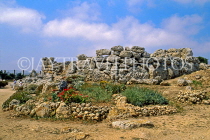 Malta, GOZO, ruins of Ggantija Temples site, MLT740JPL