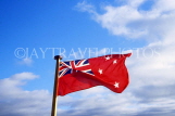 NEW ZEALAND, North Island, NZ Flag against sky, NZ42JPL