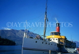NEW ZEALAND, South Island, QUEENSTOWN, vintage steamer Earnslaw, NZ317JPL