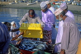 OMAN, Muscat, Al Muttrah, fish market scene, OMA114JPL