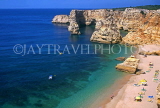 PORTUGAL, Algarve, 'Round Cavern' beach and coast, POR950JPL