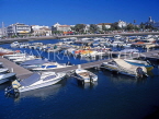 PORTUGAL, Algarve, FARO, marina and town centre in background, POR413JPL