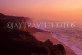 PORTUGAL, Algarve, Vale Furado, coastal view at dusk, POR969JPL