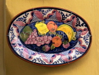 PORTUGAL, Algarve, traditional hand made earthernware, large serving dish, POR573JPL
