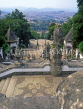 PORTUGAL, Braga, Bom Jesus Sanctuary (view from), architecture and mosaics, POR512JPL