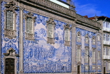 PORTUGAL, Porto (Oporto), Azulejo Tile work on Church of Our Lady Grace, POR960JPL