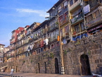 PORTUGAL, Porto (Oporto), Old Town, typical houses with balconies (along river Duoro), POR506JPL