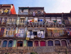 PORTUGAL, Porto (Oporto), typical houses with balconies (along river Duoro), POR507JPL