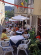 PORTUGAL, Sintra, cafe scene, narrow street in old town, POR575JPL