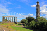SCOTLAND, Edinburgh, Calton Hill, National Monument & Nelson Monument, SCO839JPL