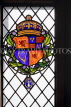 SCOTLAND, Edinburgh, Edinburgh Castle, Laich Hall, stained glass window, SCO110J5PL