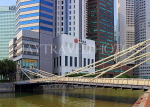 SINGAPORE, Cavenagh Bridge over Singapore River, SIN1416JPL