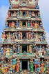 SINGAPORE, Chinatown, Sri Mariamman Temple,  entrance tower, SIN735JPL