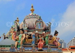 SINGAPORE, Chinatown, Sri Mariamman Temple, statues of deities, SIN773JPL