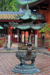 SINGAPORE, Chinatown, Thian Hock Keng Temple, Incense Burner, SIN972JPL